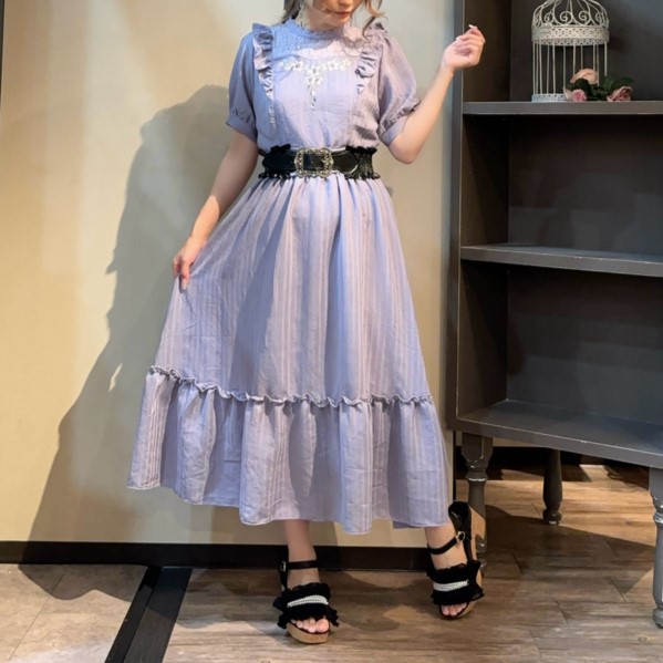 ♡可愛いすみれ刺繍ワンピース入荷中♡